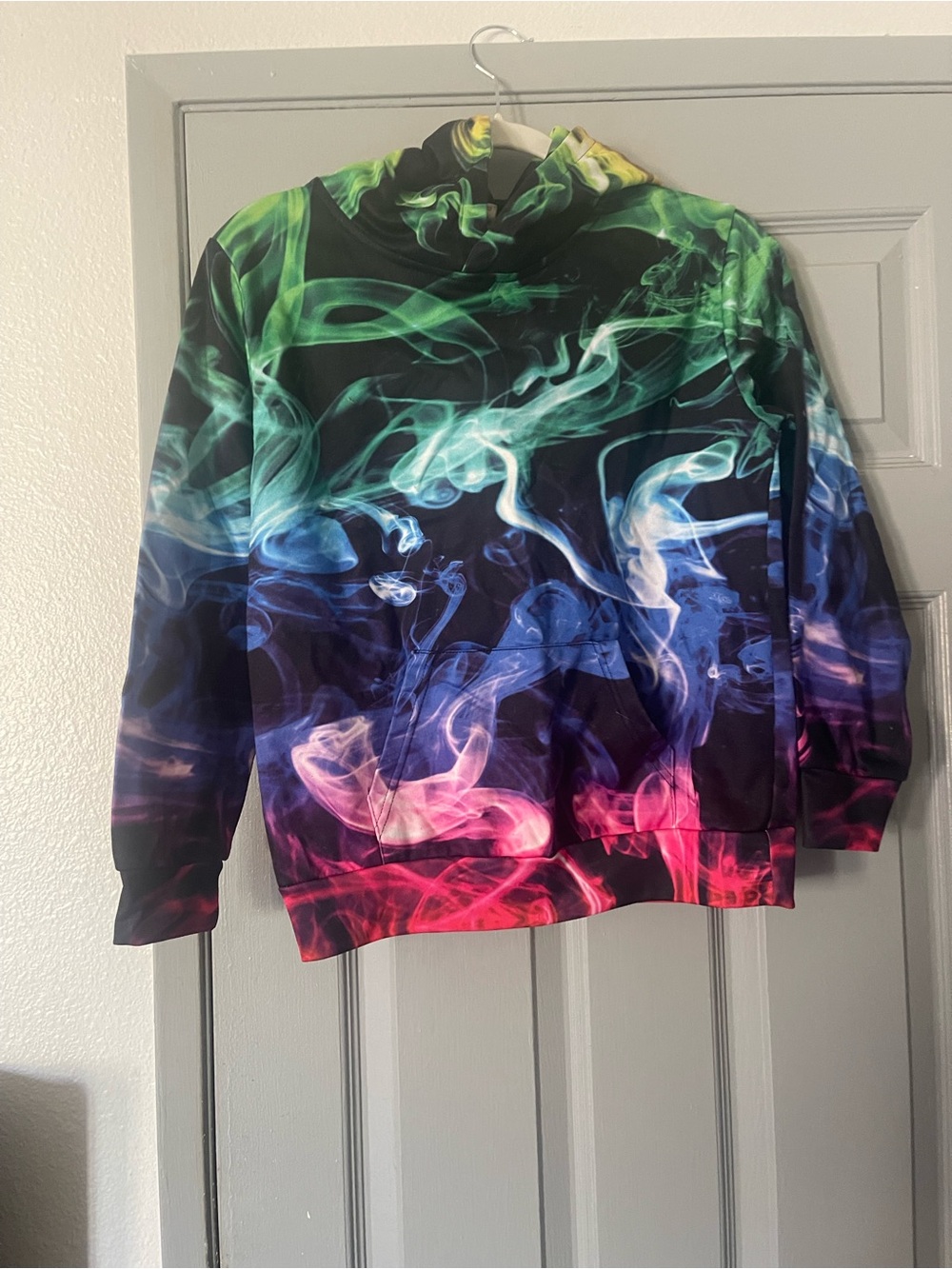 Multi-Color Smoke Print Hoodie